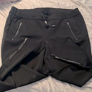 Black tuxedo style pants